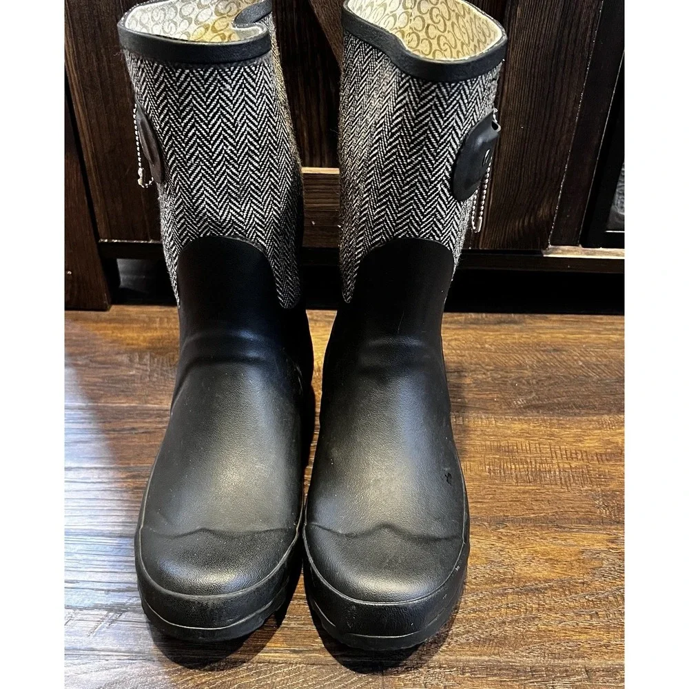 Chooka Women's Classic Mid‎ Cafe Racer, Rain Boots, Size 6 M Rubber Waterproof